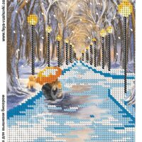 Фея Вышивки КР-414 Зима, схема под бисер