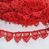 Мереживо макраме 1,8см "Софі" червоне TJ-10060