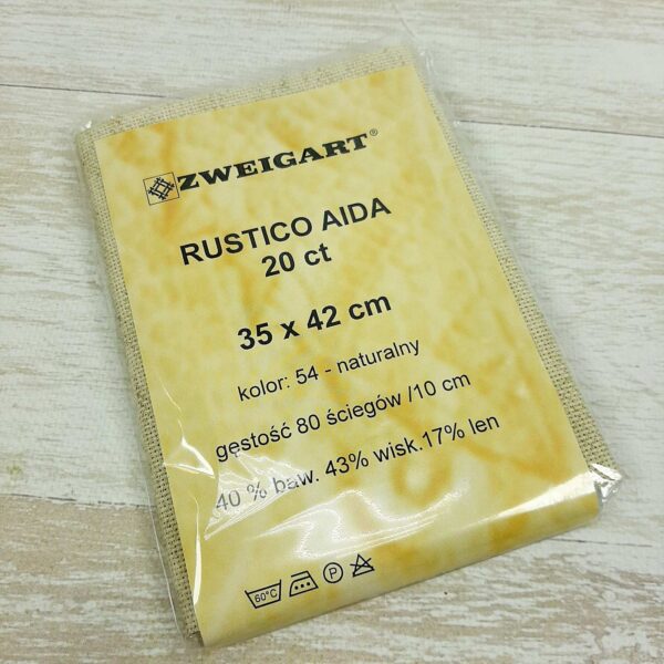 Канва ZWEIGART Aida №20 Rustico 35x42см беж