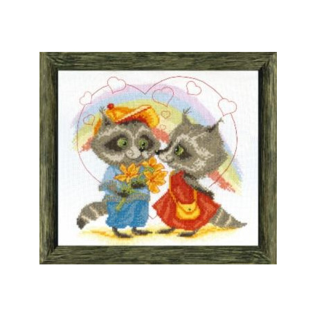 Crystal Art ВТ-040, Первая любовь, набор для вышивания нитками