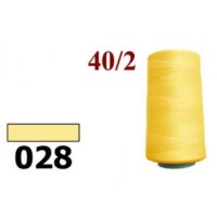 Нить полиэстер 40/2 4000ярд 028 желтый 24784