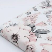 Бязь "Дикі троянди" на білому 60*53см №2392