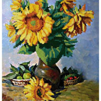 ДАНА-227 Украинские подсолнухи, схема под бисер