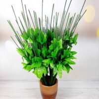 Нога букетная 9-ка с листом пиона, 47 см Н-991