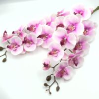 Гілка орхідеї 100см 9гол. НД50 ніжно-рожева