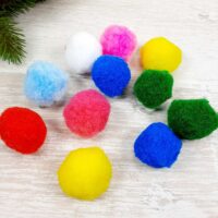 Помпон велюровый 4,0 см ассорти, микс 163321 10шт