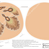 Тела Артис СТ-002 (1) Перышки, схема под бисер
