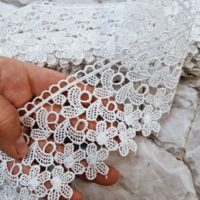 Мереживо макраме 6,5см "Олівія" біле Km-Ol