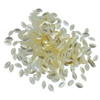 Пайета Индия в форме листа Бледно-желтые ALSSQ07750A 5г