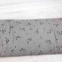 Ткань хлопок Турция 1,4м черные капельки на сером