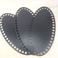Донышко овал 3мм 20*30см Чорный для вязания сумки шкатулки