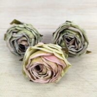 Квітка троянди "Сухоцвіт" 5*5см 310150-12 темна м'ята