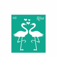 Трафарет многоразовый самоклеющийся 9*10см "Love" №48
