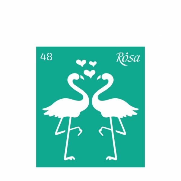 Трафарет многоразовый самоклеющийся 9*10см "Love" №48