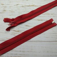 Молния разъемная, витая, Т5, 75см, нейлон, малиновый