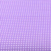 Хлопковая ткань (бязь) 160см №260а Мелкая клеточка сиреневого цвета