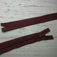 Молния разъемная, витая, Т5, 70см, нейлон, 0305 бордо