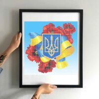 Золотая подкова ЗПЛ-023 Тризуб, схема под бисер