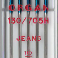 ORGAN (Японія) Голки машинні побутові JEANS(джинс) №110/18, OR, (130/705H-J) 5шт