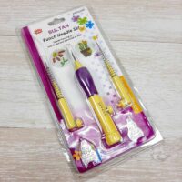 Набор иголок для ковровой вишивки (держатель+3иглы)