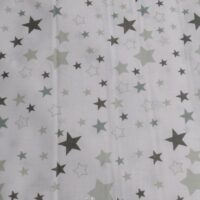 Хлопковая ткань (бязь Gold) 220см Звездочки на белом