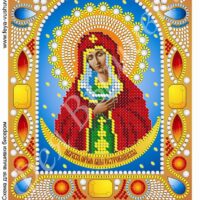 Фея Вышивки НК-19 Б.м. Остробрамская, схема под бисер со стразами