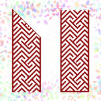 Флізелін водорозчинний К261 Червоне та чорне 2ф.  20*30см