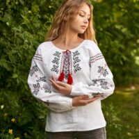 Блуза жіноча 4568 42р Два кольори біла