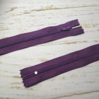 Молния брючная неразъемная, витая, Т3, 18см, нейлон, 3834 слива