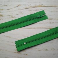 Молния брючная неразъемная, витая, Т3, 18см, нейлон, 0911 зеленый насыщенный