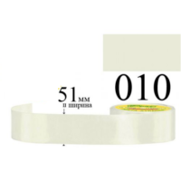 Стрічка атласна 51мм 33м 010 Кремовий 30036