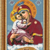Новая Слобода БИС1208 Богородица Почаевская, схема под бисер