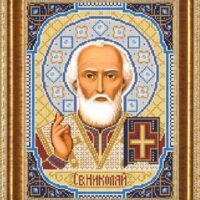 Новая Слобода БИС1203 Св.Николай, схема под бисер