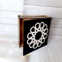 ПА-К-004-2 Коробка под чай черная 22,5*23*8см