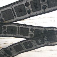 Тесьма органзовая №2 6см черная