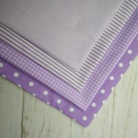 Набор хлопковых тканей №10 "Сиреневые оттенки"