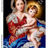 Фея Вышивки КР-12 Мадонна и дитя, схема под бисер