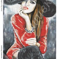 Фея Вышивки В-242 Девушка, схема под бисер