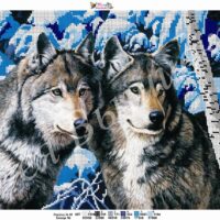 Фея Вышивки В-41 Волки, схема под бисер