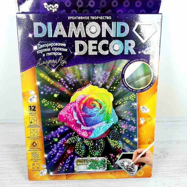 Diamond Decor Набір декорування картини Алмазна троянда DT DD-01-05