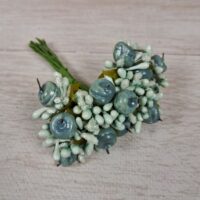 Тичинка з яблучком 10см сіра Т4