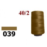 Нить полиэстер 40/2 4000ярд 039 желто-коричневый темный 25624