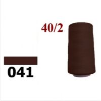 Нить полиэстер 40/2 4000ярд 041 красно-коричневый темный