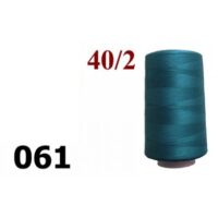 Нить полиэстер 40/2 4000ярд 061 сине-бирюзовый 25630