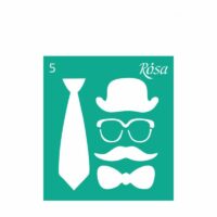 Трафарет универсальный 9*10см №5 ROSA Talent