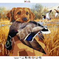 Фея Вышивки В-5 Собака, схема под бисер