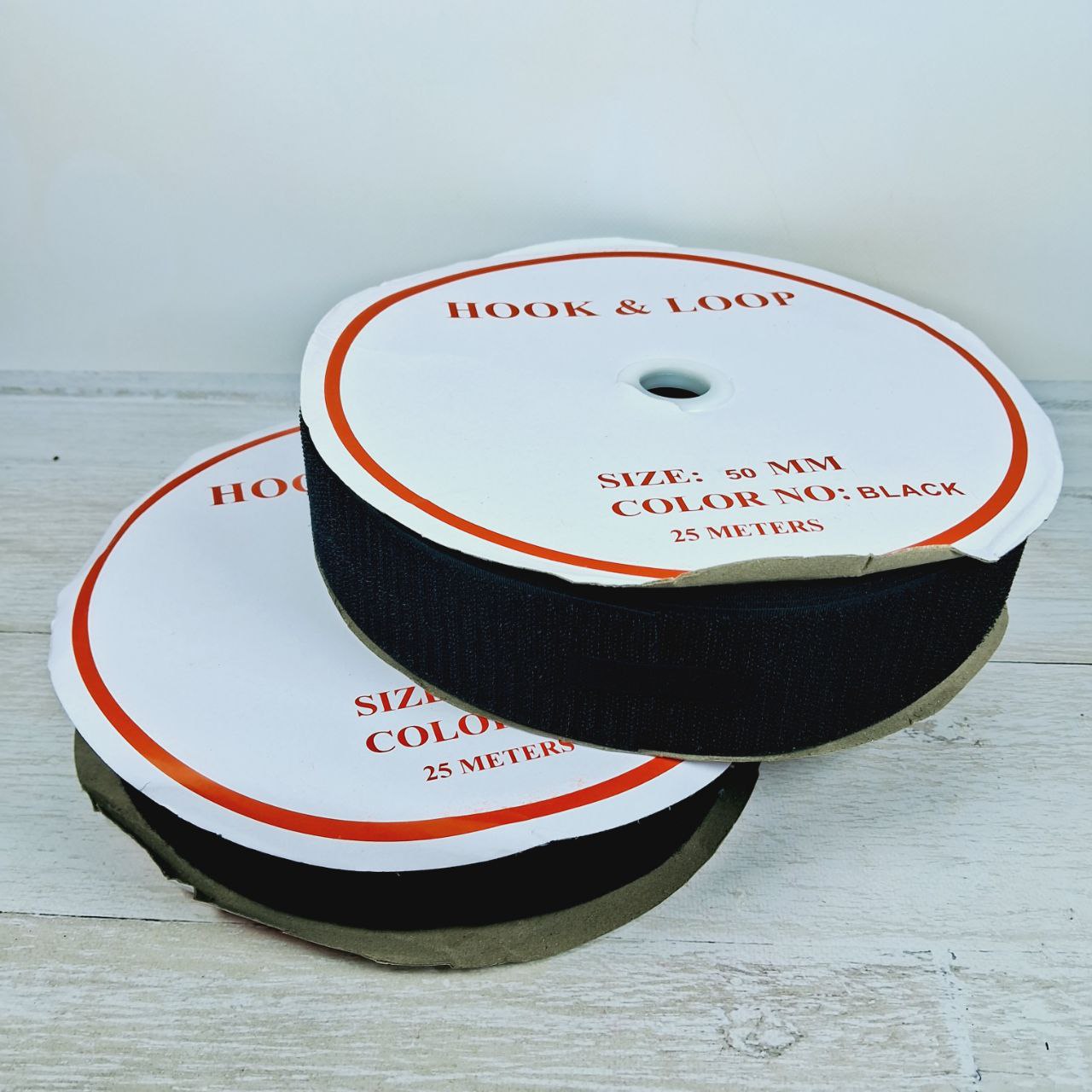 Липучка текстильна 50мм чорна K2C7-6012