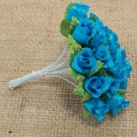 Букет троянд 20, 2,0см бiрюза 5шт