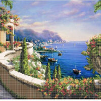 Золотая подкова ЗПП-002 Ривьера, схема под бисер