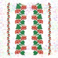 Флізелін водорозчинний К705 Гілки калини 30*44см